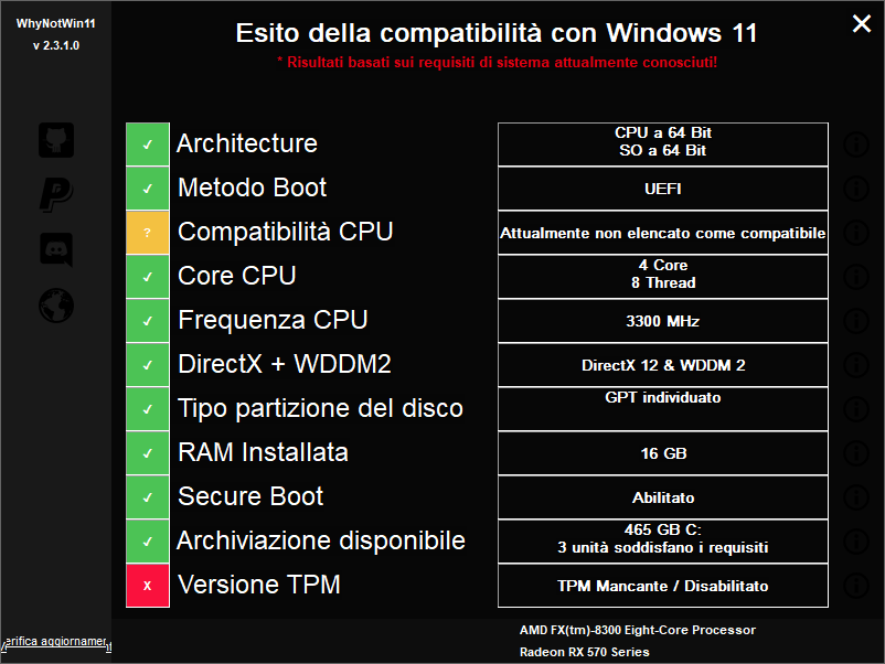 Applicazione WhyNotWin11